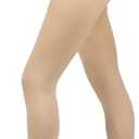 Compression Pantyhose for Women, 20-30 mmHg Footless Medical Compression Stockings, Waist High Opaque Graduated Support Compression Hose Tights for Edema, Varicose Veins, Swelling, L