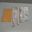 Plastic Bag, Leather Handles, Buttons and Rivets, Unknown