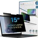 SenseAGE Magnetic Privacy Screen Protector for Surface Laptop 15 inch (6/5/4/3/2/1), Removable Anti-Glare Blue Light Filter, Compatible with Surface Laptop 15"