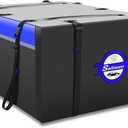 Sailnovo Car Roof Box 20 Cubic Feet Foldable Waterproof 1000D PVC Roof Bag Car with 8 Reinforced Straps 6 Door Hooks for Travel and Luggage Transport, for Most Vehicles with/without Roof Rack (Blue)