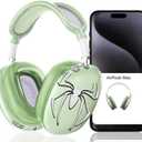 [3 in 1] Cases Cover for AirPods Max Ear Pad Case/Headband Cover/Ear Cups for Apple AirPods Max (2024/2020) ([3 in 1] Green)