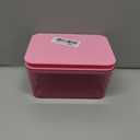 Wipes Dispenser, One-Handed Operation Wipe Holder for Baby & Adult, Seal-Designed Wipes Container for Bathroom Keep Diaper Wipes Fresh (Pink)