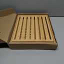 Bread Slicer for Sourdough Rounds, Bread Slicing Guide for Homemade Bread, Wide Bamboo Base for Artisan Loaves, Compact Design, Doubles as Serving Tray (No Knife)