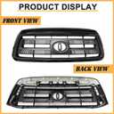 Front Bumper Grille For 2010 2011 2012 2013 Toyota Tundra Black Shell With Insert Grill