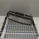 KitchenAid Large Capacity Full Size Rust Resistant Dish Rack with Angled Drain Board and Removable Flatware Caddy, Light Grey