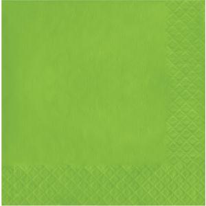 Creative Converting Touch of Color 2-Ply 50 Count Paper Lunch Napkins, Fresh Lime, 2 Pack