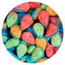 Mini Gummy Skulls Halloween Candy, 2 Pound Bulk Bag, Trick-Or-Treat Party Bag Fillers, Halloween Gummies, Best By: October 2026