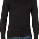 Hanes Men's Beefy Long Sleeve Shirt, 1 or 2 Pack (Black, L)
