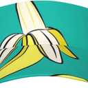 Potato Sport Sun Visor Hat Adjustable Summer Outdoor Travel Beach Ball Cap Empty Top Baseball Cap for Men Women (One Size, Bananas on Green)