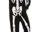 Spooktacular Creations Halloween Skeleton Costume, Family Matching Skeleton Costume for Halloween Cosplay Party (Small, Black)