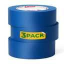 XFasten Blue Painters Tape 1.88 Inch x 60 Yards 3-Pack 1-Inch Core, UV Residue-Free Blue Masking Tape for Clean Lines, Indoor and Outdoor Multi-Surface Use - Sharp Paint Lines for Walls, Easy Removal