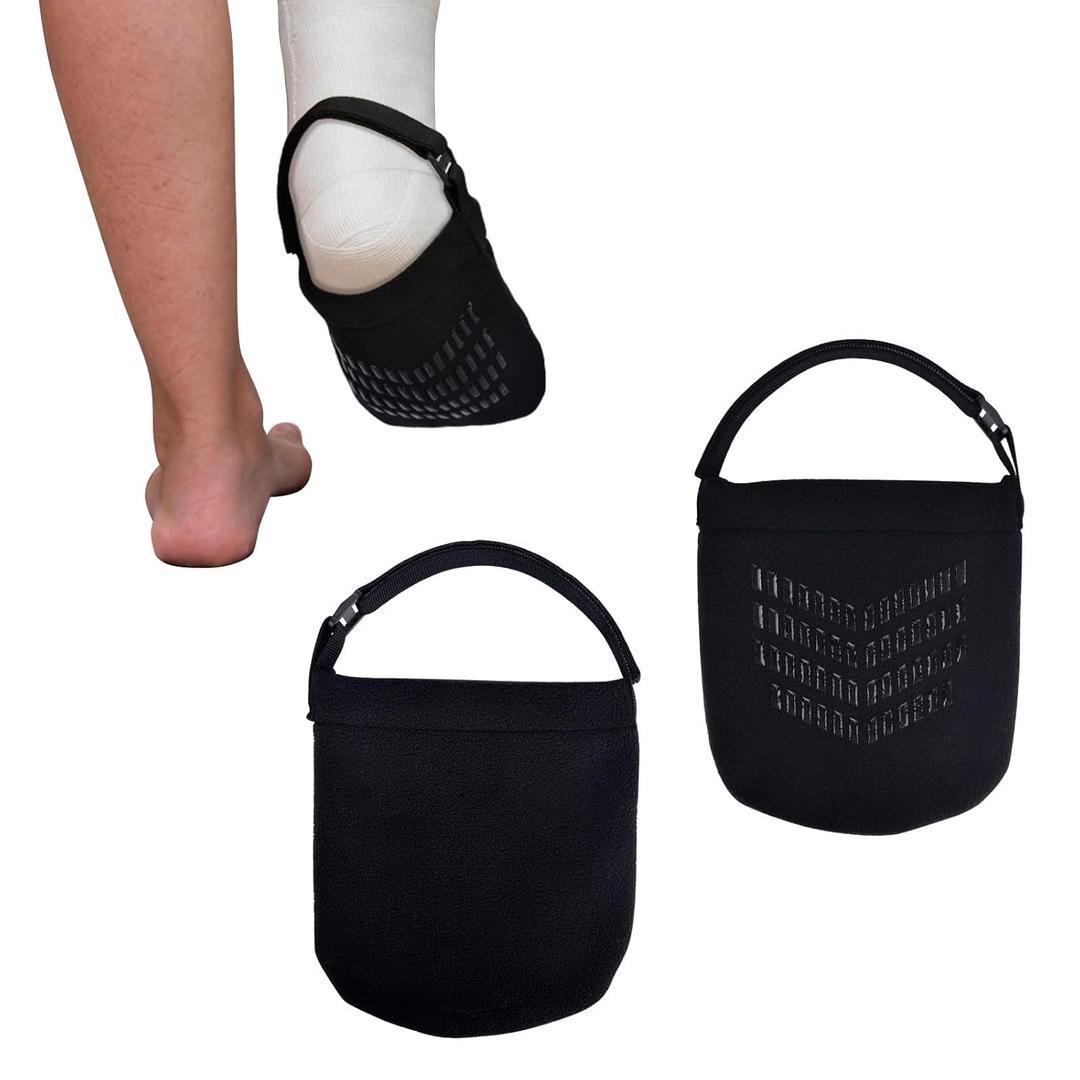 iGuerburn 2Pcs Cast Sock Cover for Foot, Non-slip Cast Toe Cover Keep Toe Clean & Warm, Foot Surgery Recovery Supplies Cast Cover Protector for Women Men Adults