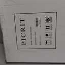 Picrit 11x11 Picture Frame Set of 4, Made of High Definition Real Glass, Display 8x8 with Mat or 11x11 without Mat, Photo Frames for Wall Mounting Display, Brown