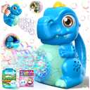 Zerhunt Dinosaur Bubble Machine for Toddler: Automatic Blower with Lights, Large 150ML Tank & Powerful Motor - Produces 15,000+ Colorful Bubbles/Min for Magical Party, Birthday