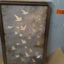 Vintage Gold Framed Wall Art Flying Bird Pictures Wall Decor 16x24 Inch
