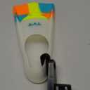 TYR Stryker Silicone Swim Fins - Adult Swimming Gear for Training and Racing (Small, Orange/Teal/Yellow/Clear)