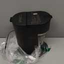 Mini Single Serve Coffee Maker for K Cup and Ground Coffee, Fast Brew One Cup Coffee Machine with Descaling Reminder and Water Window, 6 to 12 oz. Brew Sizes, Black (9.45 Inches)