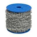 Yaocom 100 ft Galvanized Steel Hanging Jack Chain Silver Metal Link Chain Roll Spool for Light Fixture,Bird Feeders,Overhead Lights, Artworks, Flowerpots(2mm)