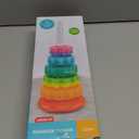 Baby Spinning Stacking Toys, Spin ABS Plastic and Color Rainbow Design Ring Stacker Baby Toys 6 to 12 Months Montessori Educational Learning Autism Sensory Toys for Boys and Girls Baby