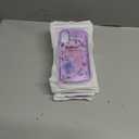 8 x Hython for iPhone 16 Case Glitter, Clear Glitter Sparkly Shiny Bling Sparkle Cute Cover, Anti-Scratch Soft TPU Thin Slim Fit Shockproof Protective Phone Cases for Women Girls, Purple Glitter