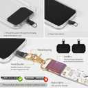 Cell Phone Lanyard Adjustable Crossbody Strap, Cute Universal Phone Neck Wristlet Wrist Strap Patch for Keys Case Accessories Cute White Dogs