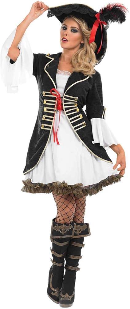 Fun shack Pirate Costume Women, Buccaneer Outfit for Adults, Halloween Pirate Attire, Dress Up Party Costume, Small