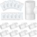 Threlaco 50 Pcs Tracheostomy HME Heat Moisture Exchanger Individually Package Tracheotomy Humidifier Tracheostomy Supplies