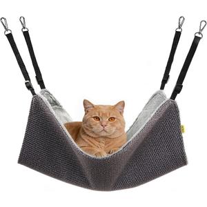 Cat Hammock for Cage Crate, Adjustable Soft Large Pet Bed- Holds 30lb for Ferret & Kitten