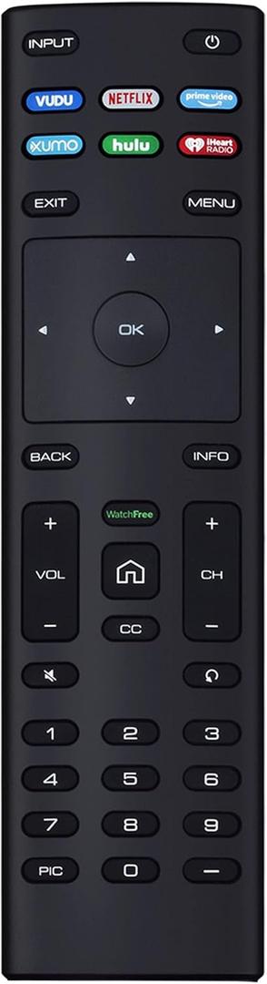 XRT136 Replace Remote Control fit for VIZIO Smart TV D50x-G9 D65x-G4 D55x-G1 D40f-G9 D43f-F1 D70-F3 V505-G9 D32h-F1 D24h-G9 E70-F3 D43-F1 V705-G3 P75-F1 D55x-G1 V405-G9 E75-F2 D32f-F1 D24f-F1