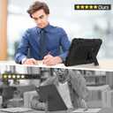 MENZO All-New Case for 8" Tablet, Slim Shockproof Rugged High Impact Protective Case with Kickstand, Black