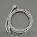 JUXINICE 90 Degree Ethernet Patch Internet Cable 6 Foot, White Cat6 Ethernet Cable Right Angle Upward Angle, Cat 6 LAN Network Cable, for PC, Router, Modem, Xbox, PS4, PS3-6FT