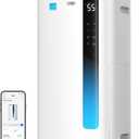 DREO Max 73 Pint Smart Dehumidifier(Energy Star 2026), 7L Large Water Tank, Quiet 42dB for Basement, Home & Large Room up to 2000 Sq Ft, Drain Hose Included, Auto Humidity Control, 3 Fan Speeds, Timer