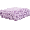 Untra Absorbent Dog Bath Towel Quick Drying Chenille Towels with Hand Pockets Cleaning Dogs and Cats Medium, Purple
