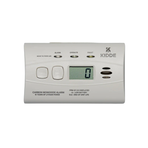 Kidde Carbon Monoxide Detector with 10-Year Battery, Digital Display, 3 LEDs, Replacement Indicator, Peak Level Memory