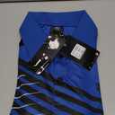 jeansian Men's Short Sleeve Fit Sport Polo Tee Shirts T-Shirts Tshirt Tops Poloshirt Golf Tennis Pickleball LSL195 (XX-Large, Blue)