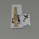 Slim Metal Band with Apple Watch Band 40mm 41mm 38mm 45mm 44mm 42mm, Dressy Stainless Steel Chain Strap for Women Man iWatch Bands Series 9 8 7 6 5 4 3 2 1 SE SE2 (Gold)