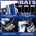 HunnmingRe Large 2026 Graduation Decorations K-12 Photo Banner Blue Congrats Grad Yard Sign Class of 2026 Photo Banner for Kindergarten High School Middle School Graduation Party Supplies