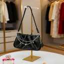 Jewelry Display Stand, 2PCS T Bar Purse Handbag Holder Adjustable Height Stainless Steel 13.3~21.2 Inches Showcase Rack for Retail Boutique or Home Closet