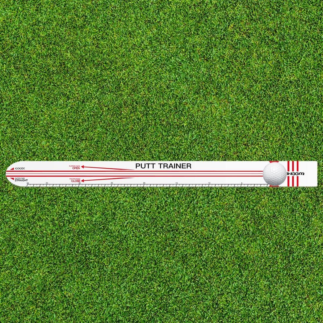 Golf Putting Alignment Training Aid for Putting Green | Indoor & Outdoor Golf Putting Trainer,Come with Golf Ball & Putting Ring (Plastic Putting Alignment Rail)