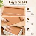 Novabright 1 Pack Cork Roll 48" x 8', 6mm Thick Natural Cork Shelf Liner, 6.5"W x 48"L