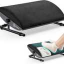 Under Desk Foot Rest Adjustable Ergonomic Foot Rest with Steel Frame & Memory Foam Cushion, Soft Velour Finish for Superior Comfort, Designed to Improve Posture & Relieve Leg Pressure | ErgoNest
