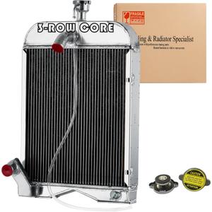 Ford 8N Radiator, 9N Tractor Radiator, Radiator For Ford 2N 8N 9N Tractor 8N8005, 3 Row Aluminum Radiators