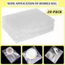 20Pcs Clear Bubble Out Bag Pouches,18x22 Inch Large Bubble Pouches Wrap Bag for Shipping, Double Shockproof Bubble Cushioning Wrap Bag for Moving, Storage and Packing Supplies for Fragile Items