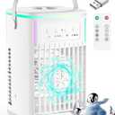 KEDESY Portable Air Conditioners Fan with Remote,1500ml Tank, 1-6H Timer, 3 Wind Speeds, Personal Mini Air Cooler with Humidifier for Room Bedroom Desk
