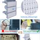 Kekeou 400W LED Flood Lights Outdoor Stadium Lights 56000 Lumens 6500K IP67 Waterproof Surge 6KV Arena Lights Adjustable Lighting Angle Outside Flood Lights for Sport Fields
