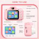 Kids Camera for 3-12 Year Olds | HD Dual Lens Camera with 32GB Memory Card, 2 Shockproof Silicone Cases, Educational Games, MP3 Player, Video Recorder & Fun Filters | Gift for Boys Girls (Pink Unicorn)