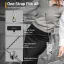 MAGEASY Cell Phone Chain Lanyard Crossbody with Tether Tab & Attachment Clip, Rust-Proof Metal Strap with 360 Rotatable Buckle Adjustable Length, Chic Anti-Theft Strap for iPhone (Silver), 45" to 52"