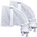 Nylon Mesh Pool Cleaner Bags,Bag Zipper Replacement for Polaris 280 & 480 Pool Cleaner All Purpose filter Bag for 280 Polaris Replacement Bags,Pool Cleaner Replacement Part K13 K16, 2 pack