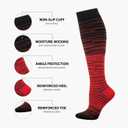 Compression Socks for Women Men Circulation Knee High 8 Pairs for Nurses, Running, Travel, Athletic (Large-X-Large)