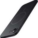 JETech Magnetic Slim Case for iPhone 17e (2026) / iPhone 16e Compatible with MagSafe, Camera Lens Full Protection, Ultra-Thin Lightweight Matte Finish Minimalist Phone Cover (Black)
